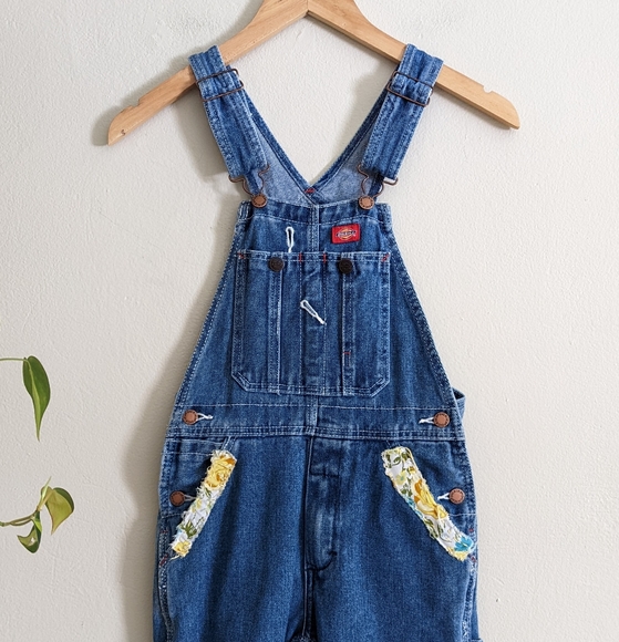 Dickies | Kids | Patched Denim Overalls - Picture 2 of 12